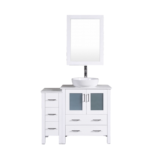 "42"" Bosconi AW130BWLPS1S Single Vanity"