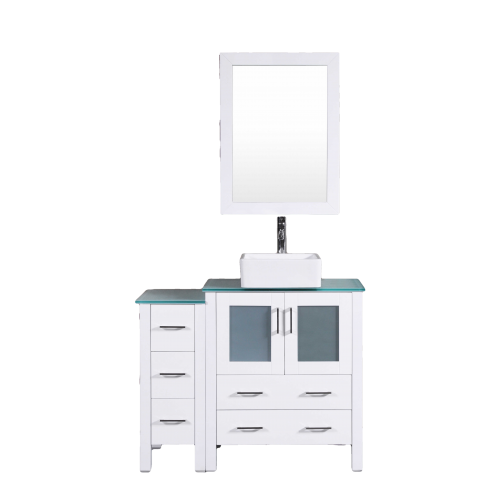 "42"" Bosconi AW130CBECWG1S Single Vanity"