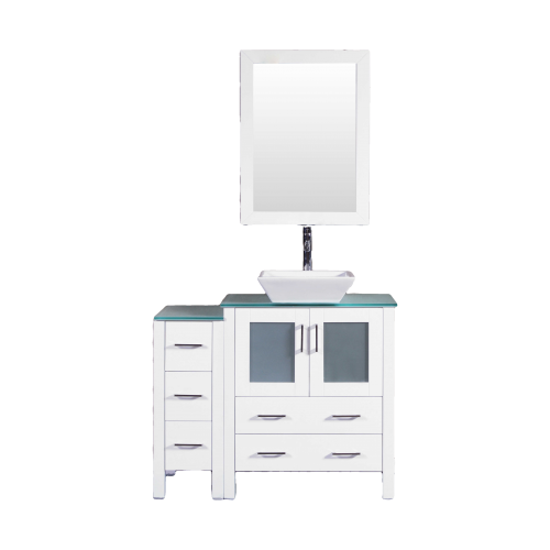 "42"" Bosconi AW130SQCWG1S Single Vanity"