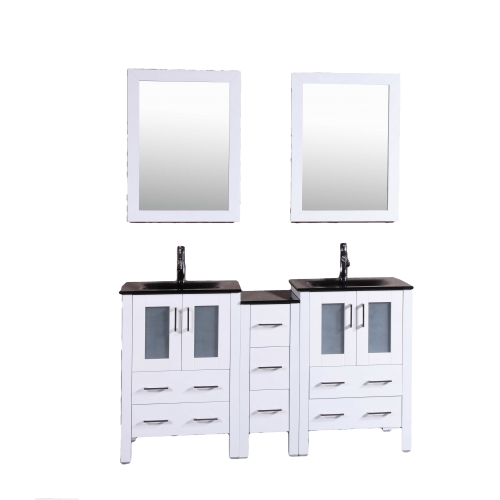 "60"" Bosconi AW224BGU1S Double Vanity"