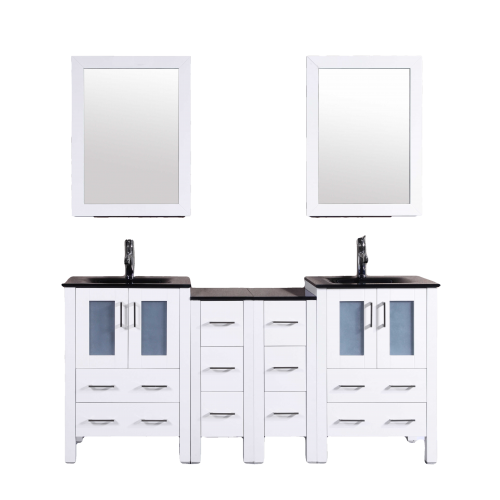 "72"" Bosconi AW224BGU2S Double Vanity"