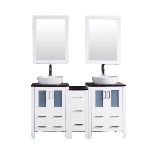 "60"" Bosconi AW224BWLBG1S Double Vanity"