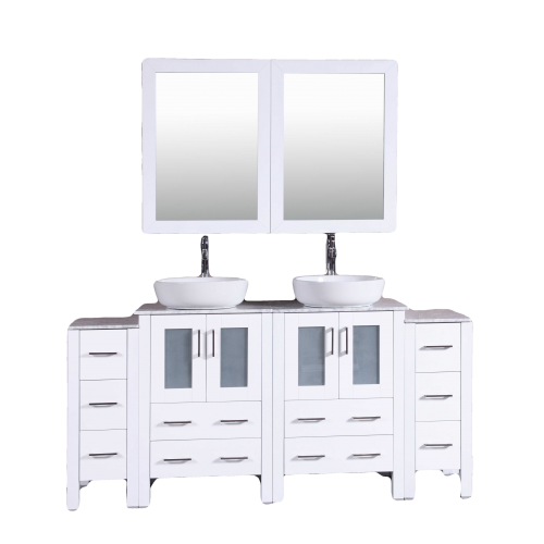 "72"" Bosconi AW224BWLCM2S Double Vanity "