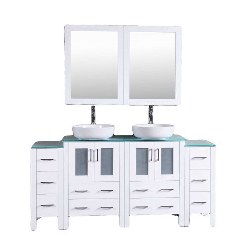 "72"" Bosconi AW224BWLCWG2S Double Vanity "