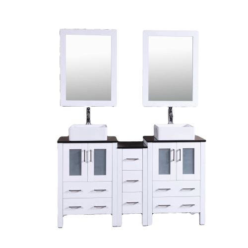 "60"" Bosconi AW224CBEBG1S Double Vanity"