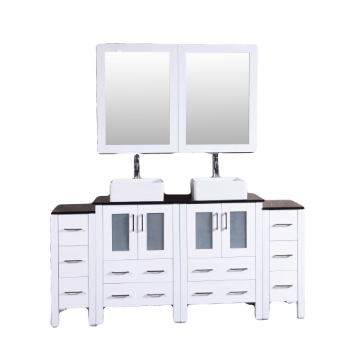 "72"" Bosconi AW224CBEBG2S Double Vanity "