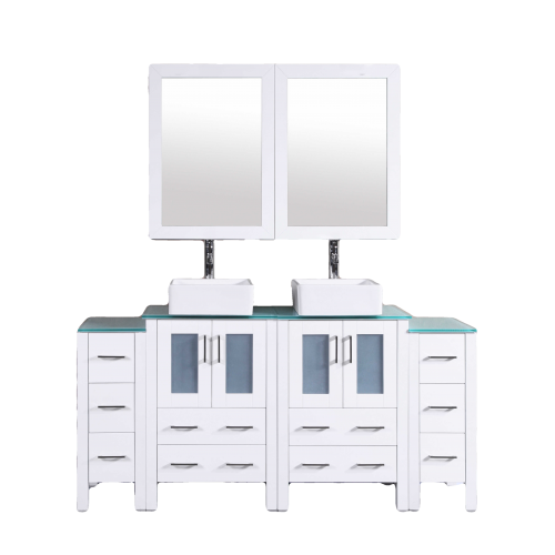 "72"" Bosconi AW224CBECWG2S Double Vanity "