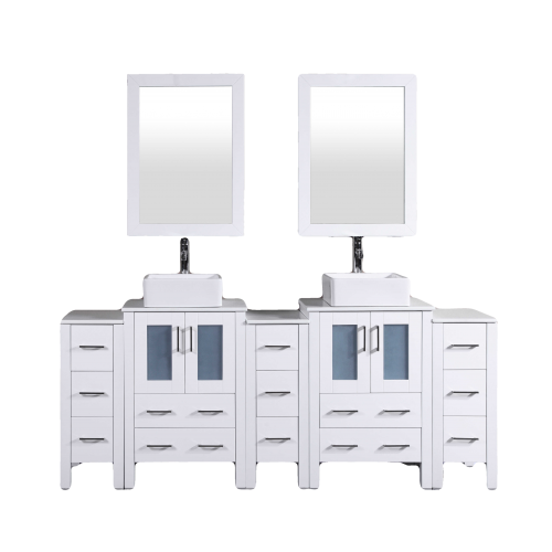 "84"" Bosconi AW224CBEPS3S Double Vanity "