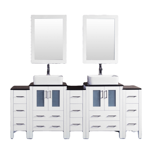 "84"" Bosconi AW224RCBG3S Double Vanity"