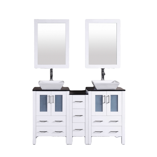 "60"" Bosconi AW224SQBG1S Double Vanity"