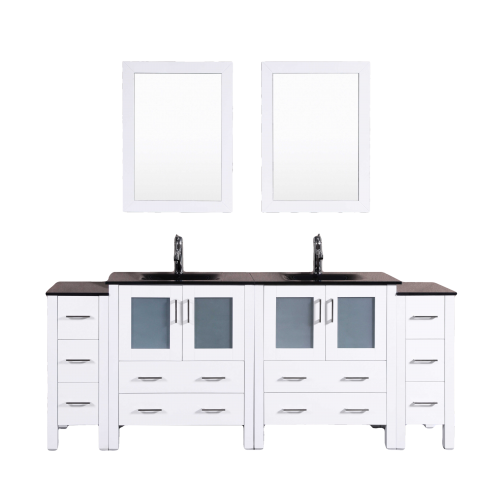 "84"" Bosconi AW230BGU2S Double Vanity"