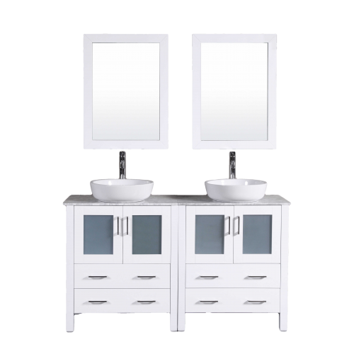 "60"" Bosconi AW230BWLCM Double Vanity"