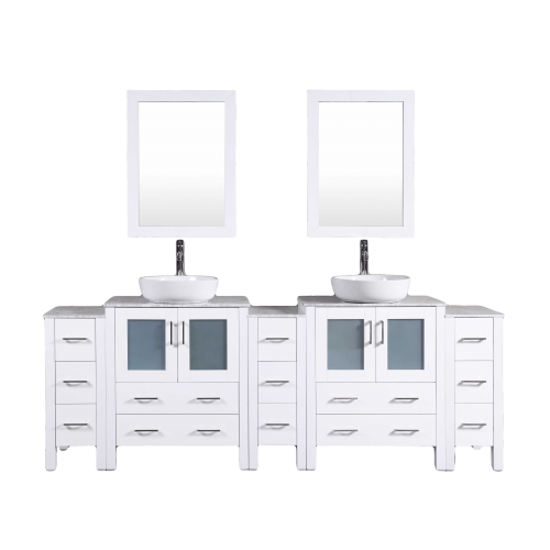 "96"" Bosconi AW230BWLCM3S Double Vanity"