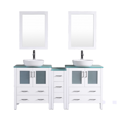 "72"" Bosconi AW230BWLCWG1S Double Vanity"