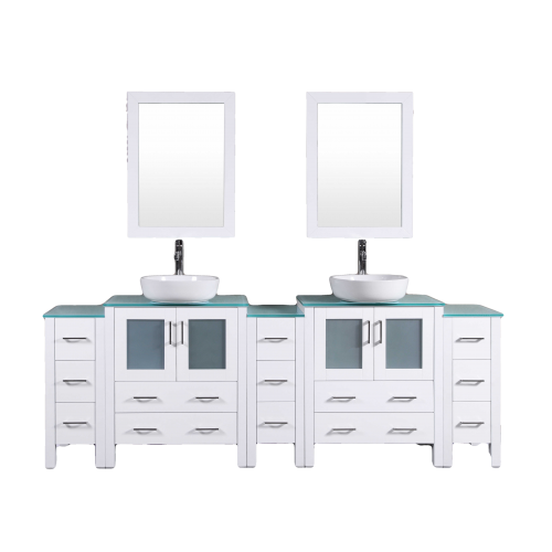 "96"" Bosconi AW230BWLCWG3S Double Vanity"