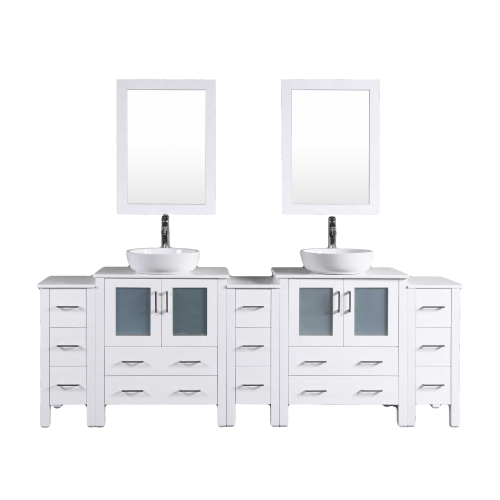 "96"" Bosconi AW230BWLPS3S Double Vanity"