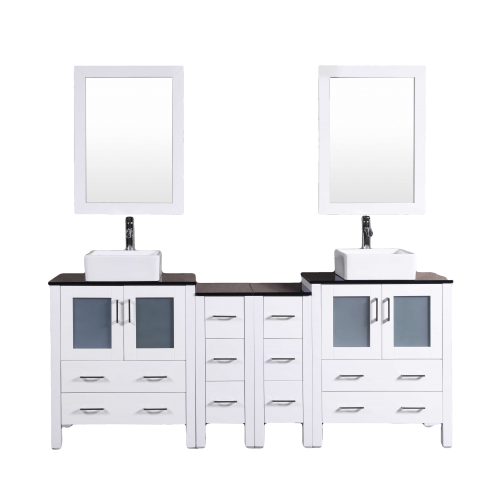 "84"" Bosconi AW230CBEBG2S Double Vanity"