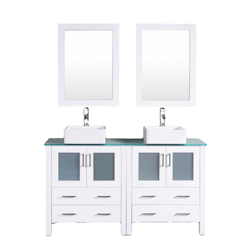 "60"" Bosconi AW230CBECWG Double Vanity"