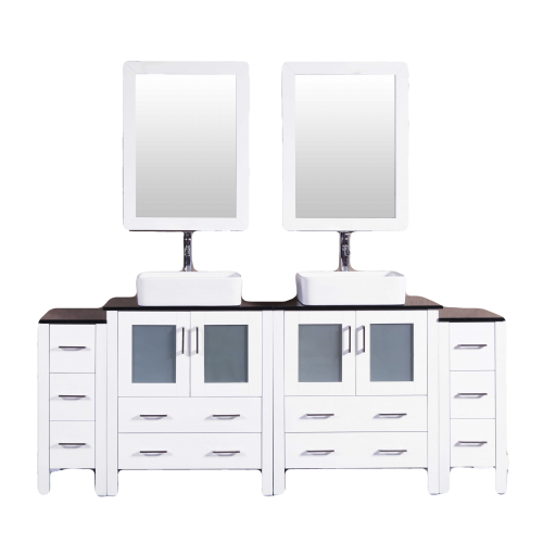 "84"" Bosconi AW230RCBG2S Double Vanity"