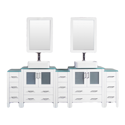 "96"" Bosconi AW230RCCWG3S Double Vanity"