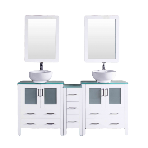 "72"" Bosconi AW230ROCWG1S Double Vanity"