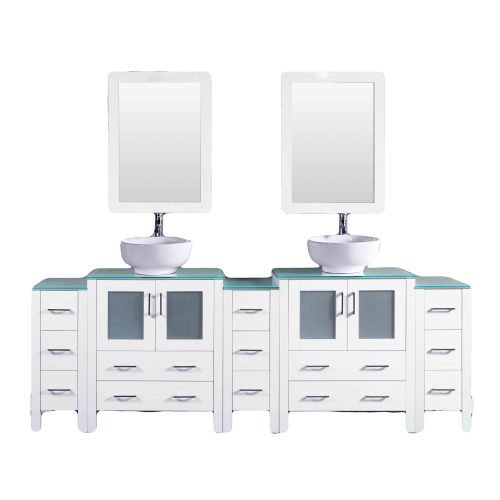 "96"" Bosconi AW230ROCWG3S Double Vanity"