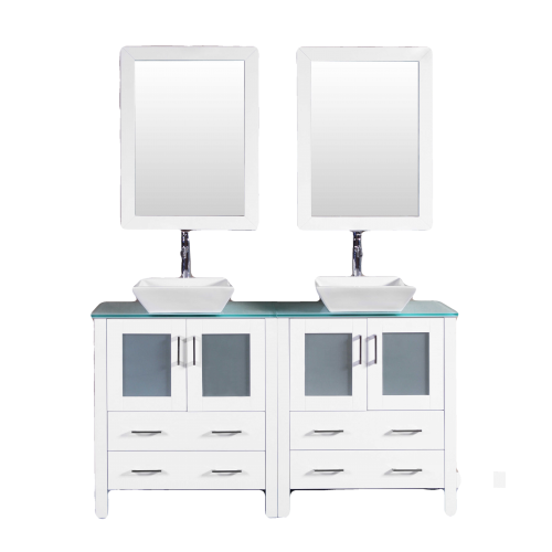 "60"" Bosconi AW230SQCWG Double Vanity"