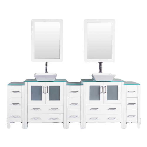 "96"" Bosconi AW230SQCWG3S Double Vanity"