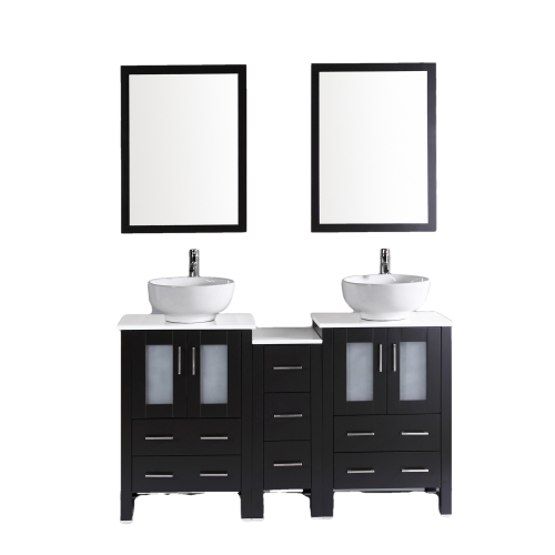 60" Bosconi AB224RO1S Double Vanity