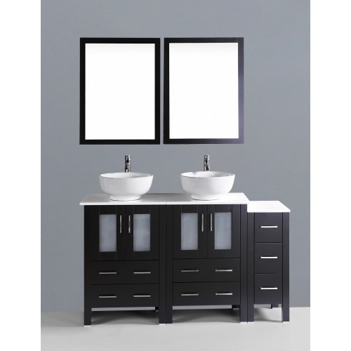 60" Bosconi AB224RO1S Double Vanity