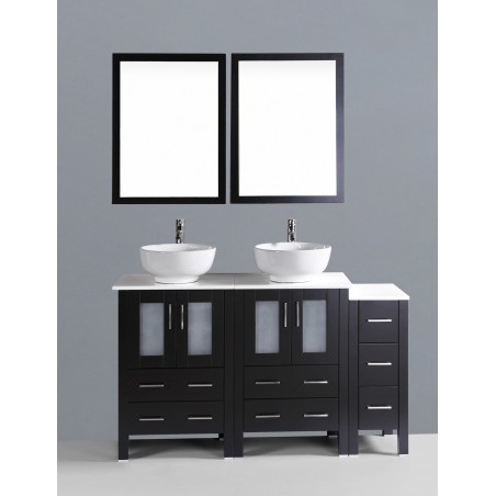 60" Bosconi AB224RO1S Double Vanity