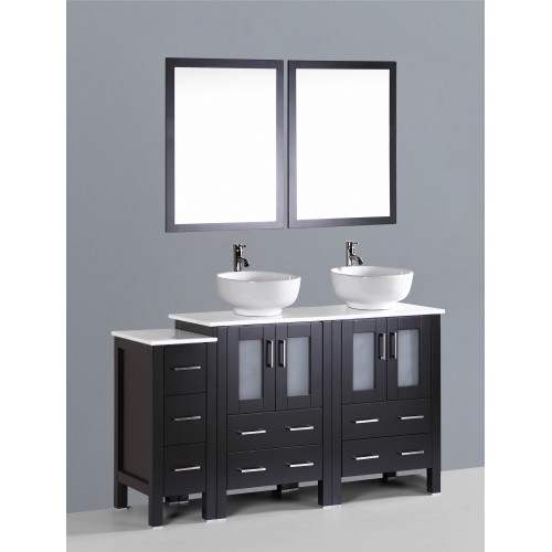 60" Bosconi AB224RO1S Double Vanity