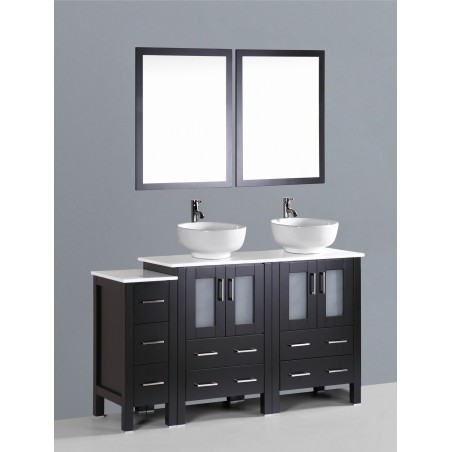 60" Bosconi AB224RO1S Double Vanity