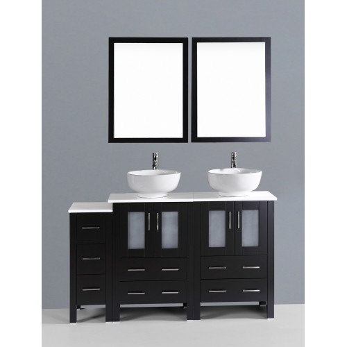 60" Bosconi AB224RO1S Double Vanity