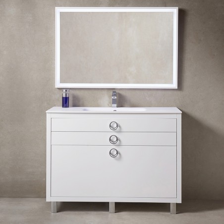 Fresca Platinum Due 48" Glossy White Bathroom Vanity