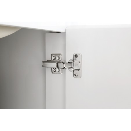 Fresca Allier 48 White Modern Double Sink Bathroom Vanity w/ Mirror