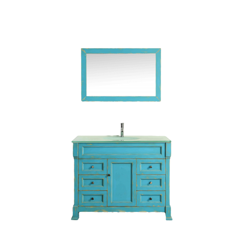 43'' Bosconi SB-278DSFGCWG Contemporary Single Vanity