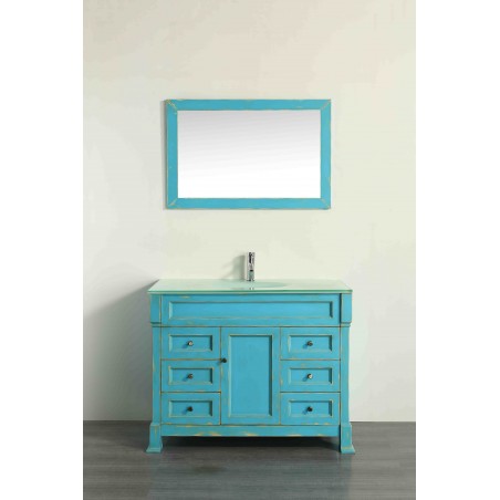 43'' Bosconi SB-278DSFGCWG Contemporary Single Vanity