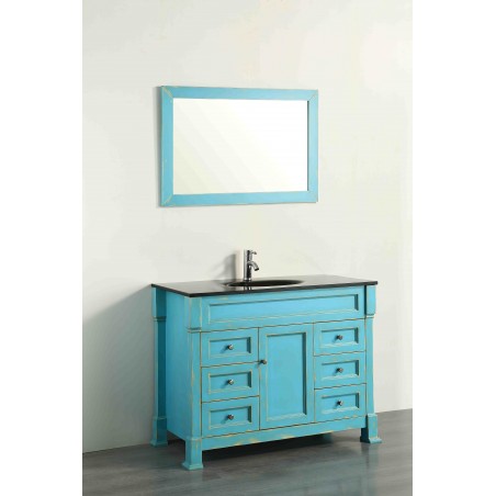 43'' Bosconi SB-278DSFGBG Contemporary Single Vanity