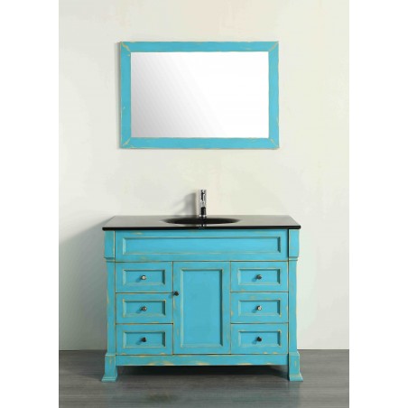 43'' Bosconi SB-278DSFGBG Contemporary Single Vanity