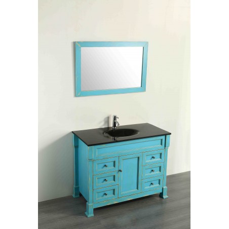 43'' Bosconi SB-278DSFGBG Contemporary Single Vanity