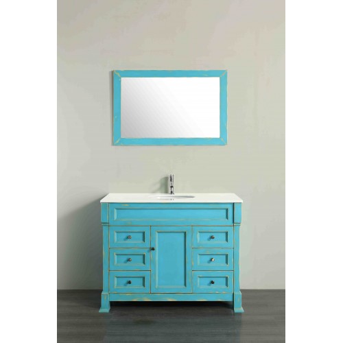 43'' Bosconi SB-278DSFGPS Contemporary Single Vanity