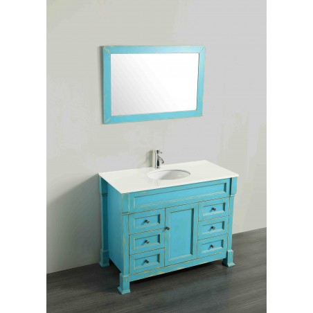 43'' Bosconi SB-278DSFGPS Contemporary Single Vanity