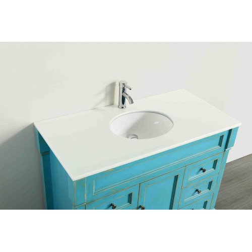 43'' Bosconi SB-278DSFGPS Contemporary Single Vanity