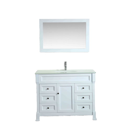 43'' Bosconi SB-278WHEWG Contemporary Single Vanity