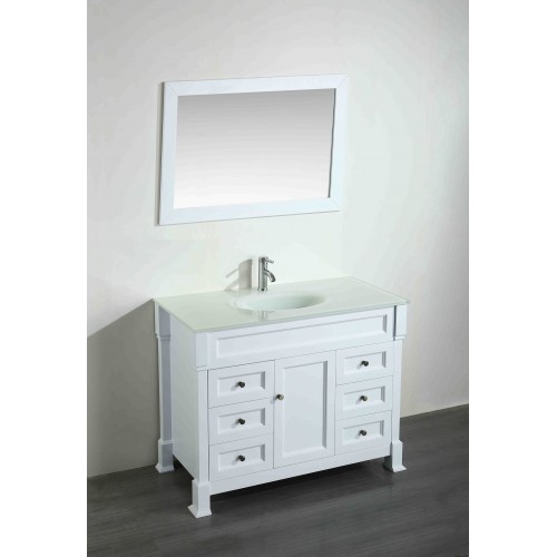 43'' Bosconi SB-278WHEWG Contemporary Single Vanity