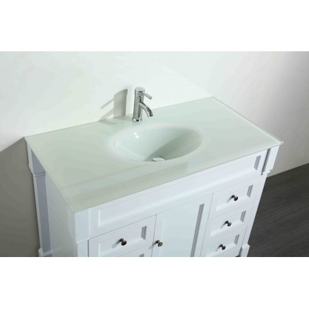 43'' Bosconi SB-278WHEWG Contemporary Single Vanity