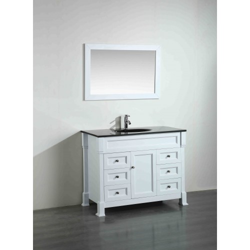 43'' Bosconi SB-278WHBG Contemporary Single Vanity