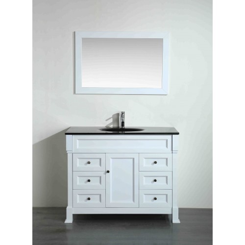 43'' Bosconi SB-278WHBG Contemporary Single Vanity