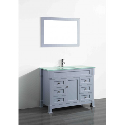 43'' Bosconi SB-278GRCWG Contemporary Single Vanity